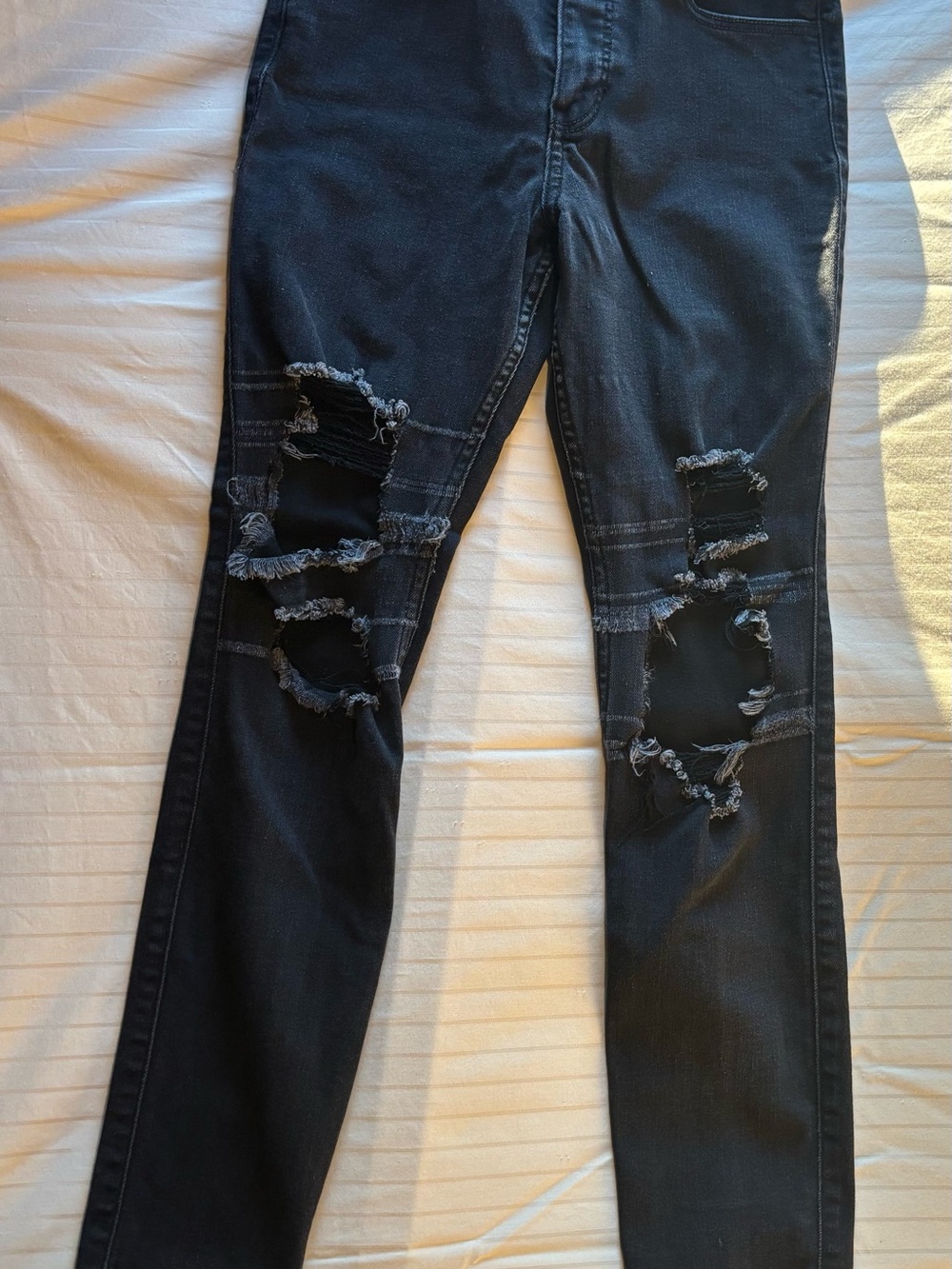 Hollister Black Ripped Skinny Jeans